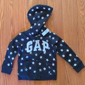 GAP Toddler Girl Star Hoodie NWT